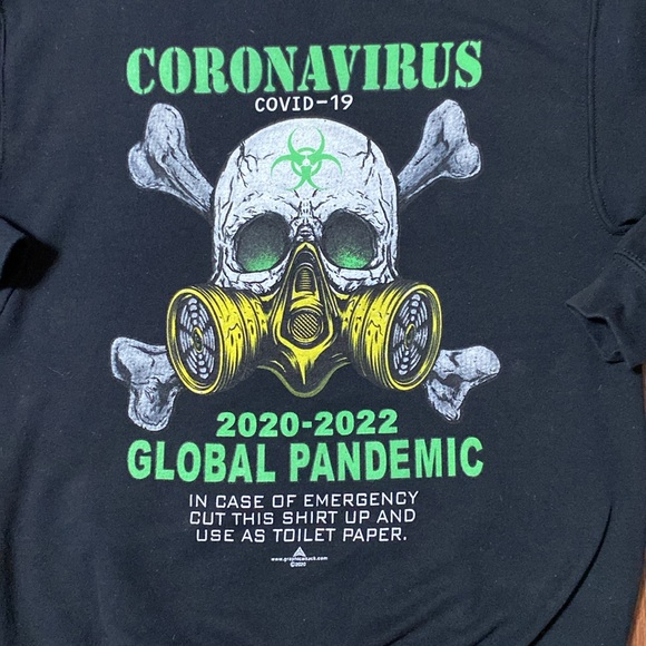 Global Pandemic Sweatshirt Hoodie St Augustine Florida Black Size Small - Picture 9 of 10